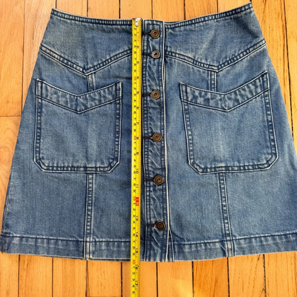 Free People A-line denim Mini skirt  Sz 2